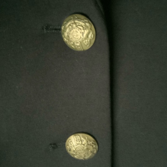 EVEREVE Blazer Gold Buttons Classic Black Medium - Picture 8 of 9